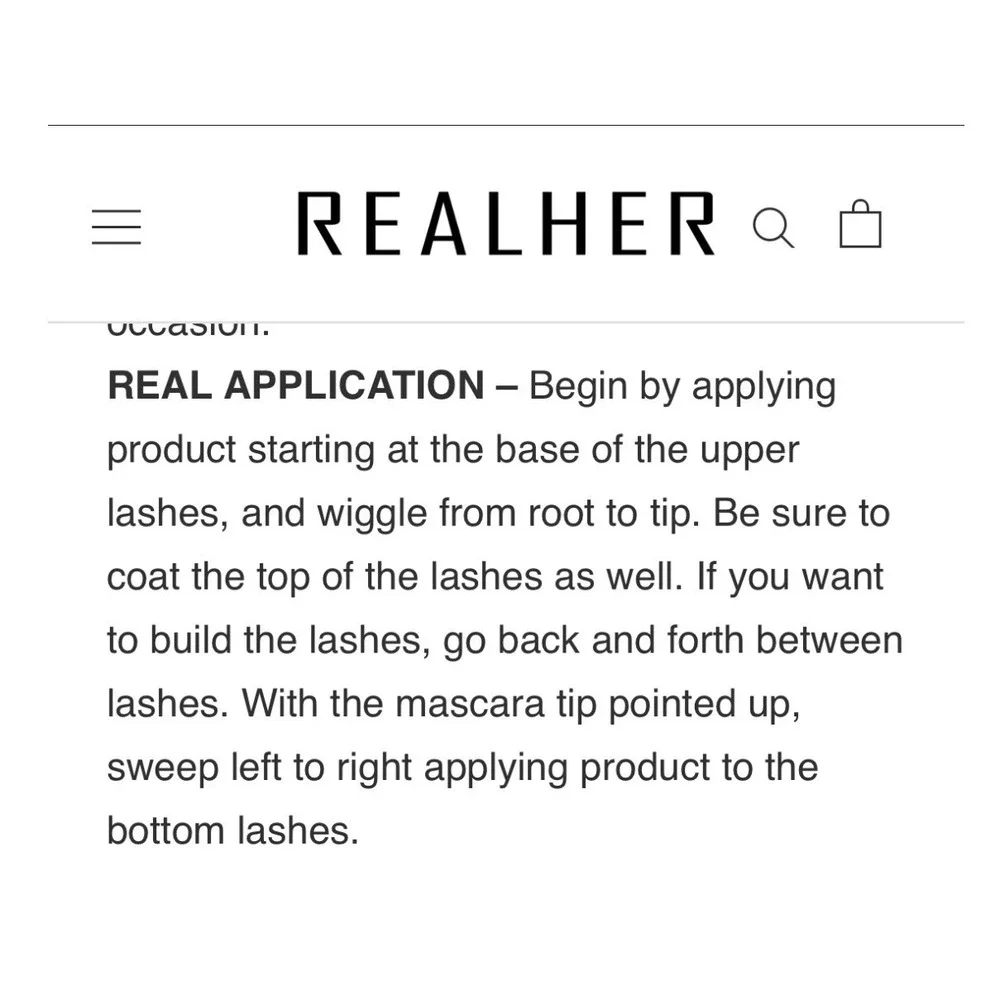 RealHer Eye Am Beautiful 2.0 Transforming Peptide Mascara Black 8ml New